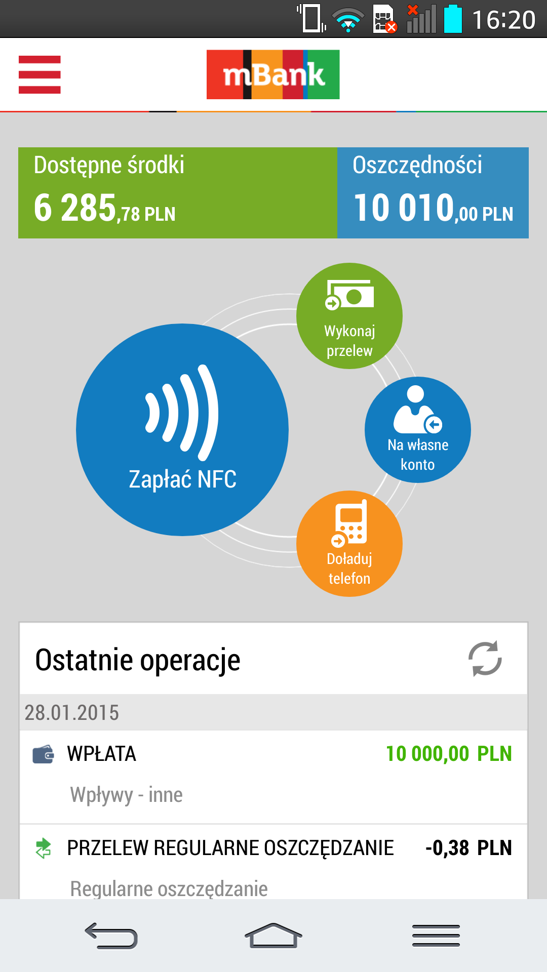 Nowy pulpit - aplikacja mobilna mBank
